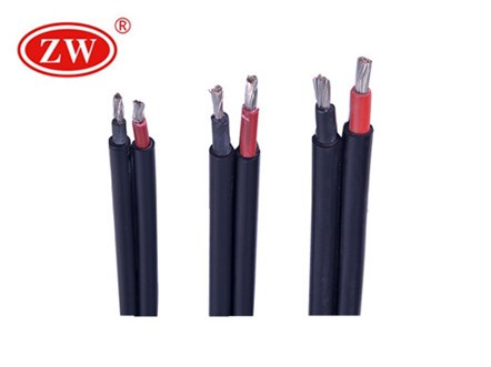 UV Resistance 2 Core Solar Cable 10mm2 8AWG Low Loss For